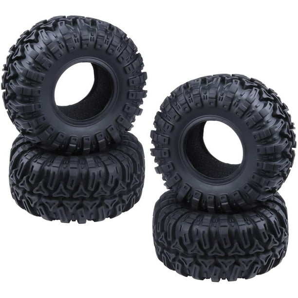 1/4pcs 120mm OD 2.2'' Rubber Tire Tyre w/ foam Insert fr 1/10 RC AXIAL SCX10 D90